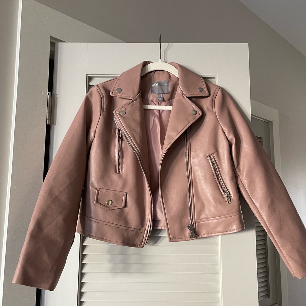ASOS Blush Leather Jacket